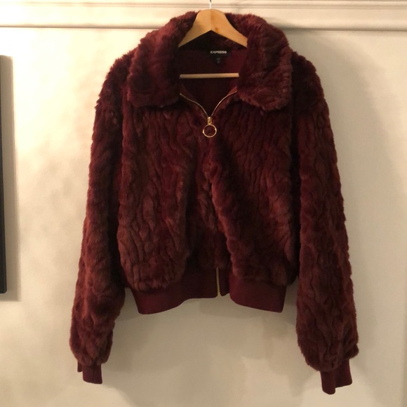 Express Jackets & Blazers - Express Faux Fur Jacket